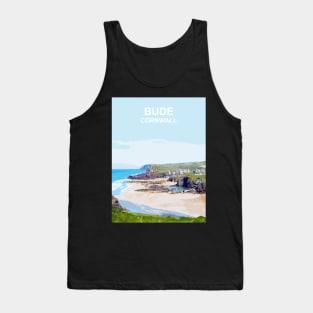 Bude Cornwall.  Cornish gift Kernow Travel location poster Tank Top